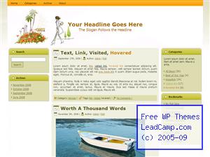 Workday Lunch Stroll Free WordPress Template / Themes
