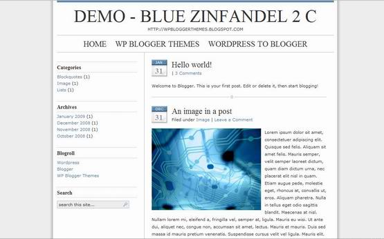 Blue Zinfandel ? Simple & Clean WP Theme