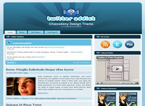 Twitter Addict ? Free WordPress Theme