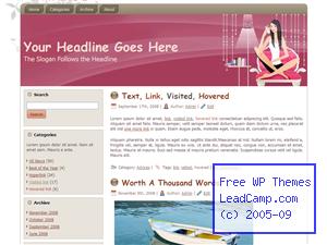 Purple Home Relaxation Free WordPress Template / Themes
