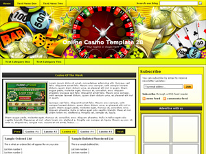 Online Casino Template 28 WordPress Theme Screenshot