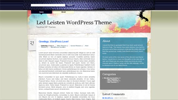 Free Wordpress theme - Led Leisten Theme