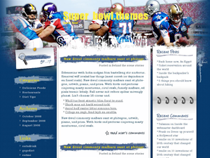 Super bowl free wordpress theme