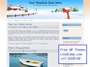 Snow Covered Ranch Free WordPress Template / Themes