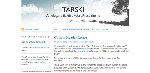 Tarski ? An Elegant, Flexible Wordpress Theme