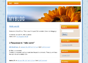 Sunflower ? Free Wordpress Theme