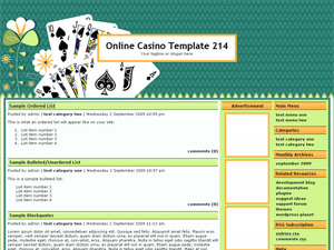 Online Casino Template 214