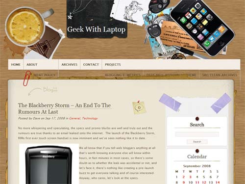 Desk Mess WordPress Theme