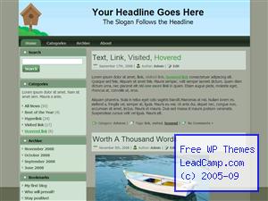 Birdhouse House Free WordPress Template / Themes