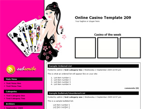 Online Casino Template 209