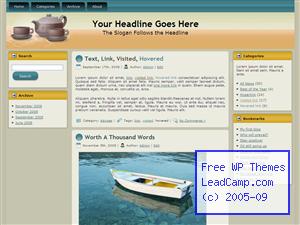 Herbal Tea Time Free WordPress Template / Themes