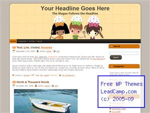Cupcake Cooking Trio Free WordPress Template / Themes