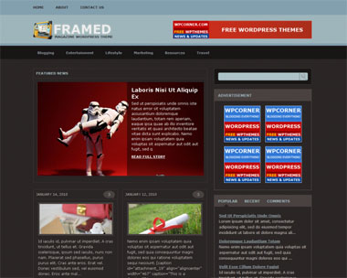 Framed Magazine Free Wordpress Theme