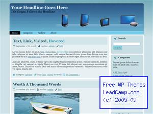 Electronic Displays Free WordPress Template / Themes