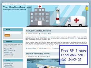 Hospital Health Services Free WordPress Template / Themes