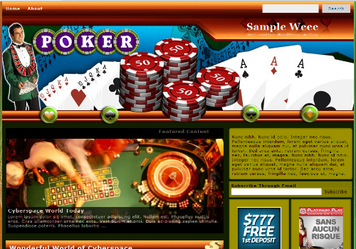 Free Poker F10 Wordpress Theme