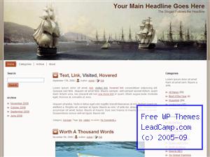 Colonia Harbor Ships Free WordPress Template / Themes