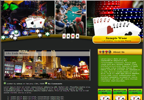 Free Online Casino G11 WordPress Theme