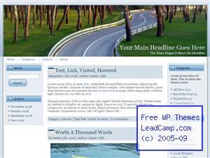 Roads In Life Free WordPress Template / Themes