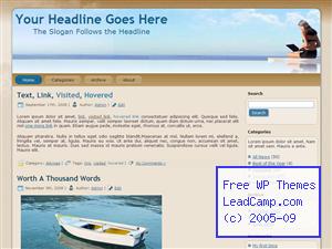 Work On Vacation Free WordPress Template / Themes