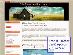 Old Farm Field Free WordPress Template / Themes