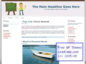 Teacher And Education Free WordPress Template / Themes