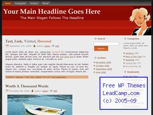 Sales Telemarketing Lady Free WordPress Template / Themes