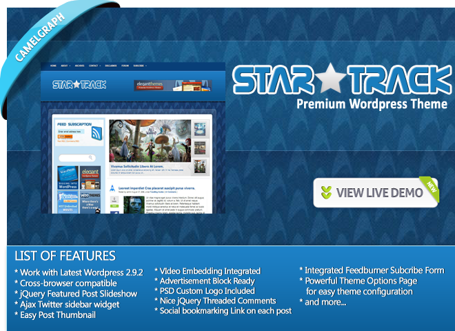 Star Track WordPress Theme