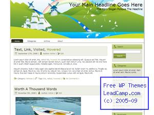 Spring Nordic Winds Free WordPress Template / Themes