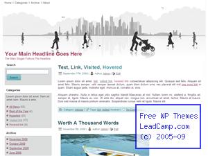 Daily Life In The City Free WordPress Template / Themes