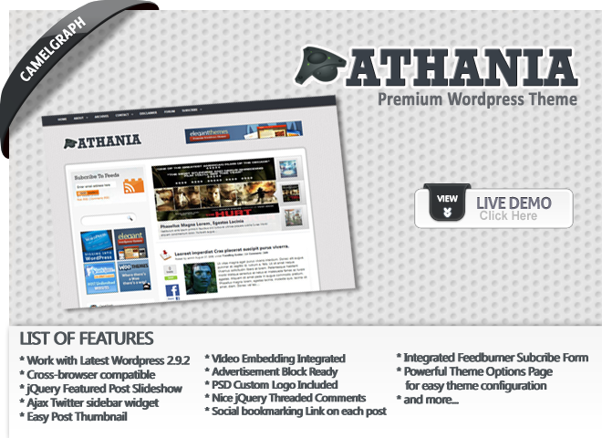 Athania WordPress Theme