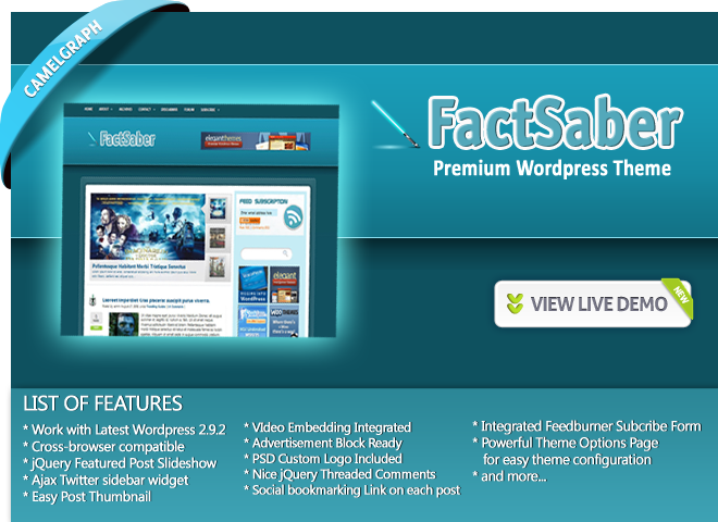 FactSaber WordPress Theme