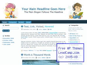 Teenage Online Chatting Free WordPress Template / Themes