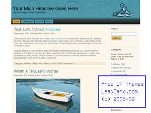 Wave Massage Therapy Free WordPress Template / Themes
