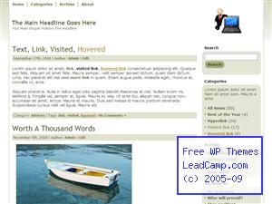 Business Man Laptop Lean Free WordPress Themes / Templates