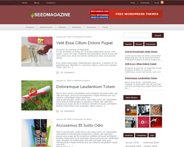 Seed Magazine Theme