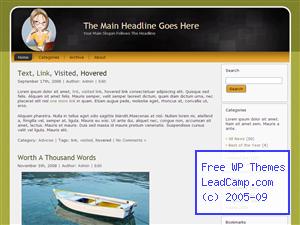 Coffee Lady Chatting Online Free WordPress Themes / Templates