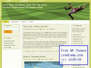 Acrobatic Futbol Kick Free WordPress Templates / Themes