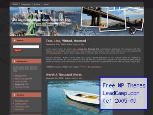 Postcards From New York Free WordPress Templates / Themes