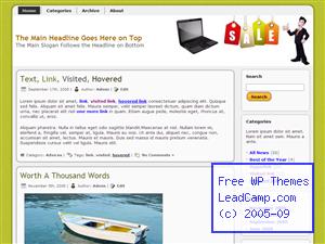 Laptop Notebook Sale Free WordPress Templates / Themes