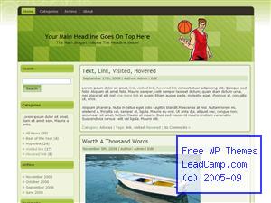 Competition Basketball Free WordPress Templates / Themes