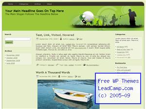 The Love Of Golf Free WordPress Templates / Themes