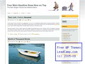 Winter Travels Free WordPress Templates / Themes