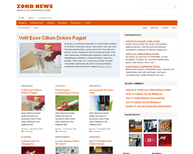 ZorbNews Theme