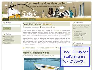 Travels Around The World Free WordPress Templates / Themes