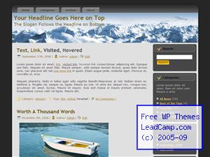 White Mountain Snow Range Free WordPress Templates / Themes