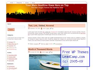 Red City Shadow Glow Free WordPress Templates / Themes