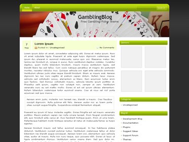 Free Wordpress theme - Lime GamblingBlog